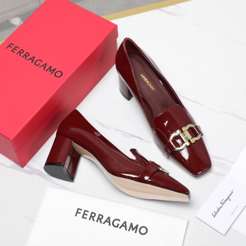 Wholesale Salvatore Ferragamo High-Heeled Shoes For Women #1267142 $108.00 USD, Wholesale Quality Replica Salvatore Ferragamo High-Heeled Shoes