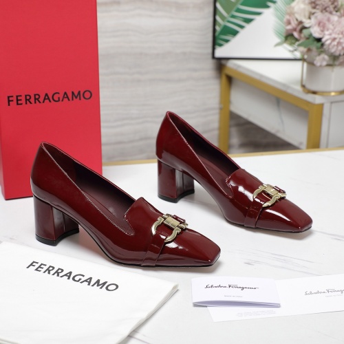 Replica Salvatore Ferragamo High-Heeled Shoes For Women #1267142 $108.00 USD for Wholesale