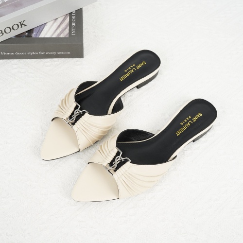 Wholesale Yves Saint Laurent YSL Slippers For Women #1267168 $85.00 USD, Wholesale Quality Replica Yves Saint Laurent YSL Slippers