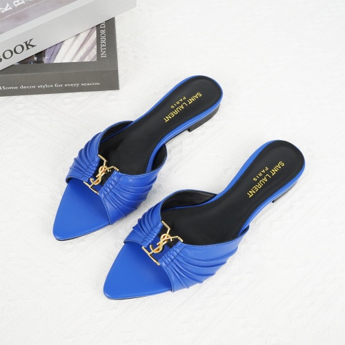 Wholesale Yves Saint Laurent YSL Slippers For Women #1267178 $85.00 USD, Wholesale Quality Replica Yves Saint Laurent YSL Slippers