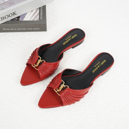 Wholesale Yves Saint Laurent YSL Slippers For Women #1267179 $85.00 USD, Wholesale Quality Replica Yves Saint Laurent YSL Slippers