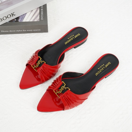 Wholesale Yves Saint Laurent YSL Slippers For Women #1267180 $85.00 USD, Wholesale Quality Replica Yves Saint Laurent YSL Slippers