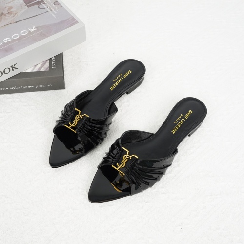 Wholesale Yves Saint Laurent YSL Slippers For Women #1267181 $85.00 USD, Wholesale Quality Replica Yves Saint Laurent YSL Slippers