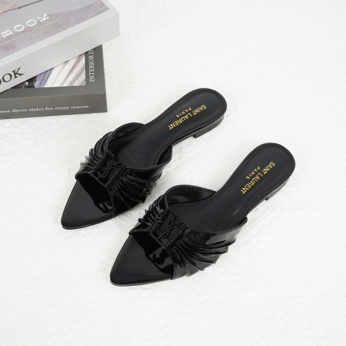 Wholesale Yves Saint Laurent YSL Slippers For Women #1267182 $85.00 USD, Wholesale Quality Replica Yves Saint Laurent YSL Slippers