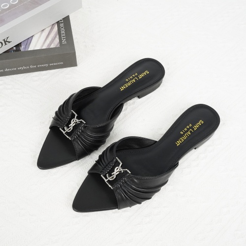 Wholesale Yves Saint Laurent YSL Slippers For Women #1267183 $85.00 USD, Wholesale Quality Replica Yves Saint Laurent YSL Slippers