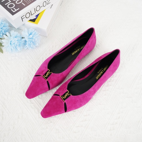 Wholesale Yves Saint Laurent YSL Flat Shoes For Women #1267196 $96.00 USD, Wholesale Quality Replica Yves Saint Laurent YSL Flat Shoes