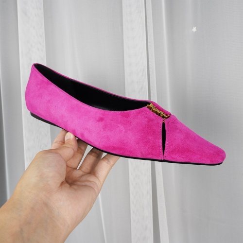 Replica Yves Saint Laurent YSL Flat Shoes For Women #1267196 $96.00 USD for Wholesale