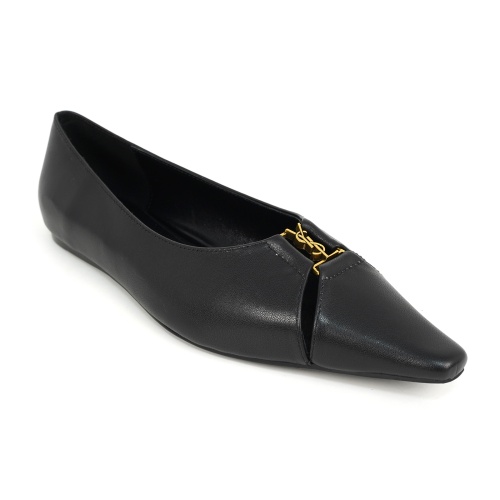 Replica Yves Saint Laurent YSL Flat Shoes For Women #1267202 $96.00 USD for Wholesale