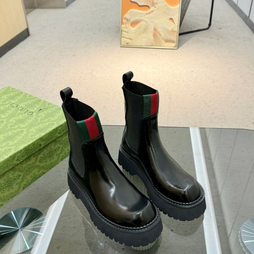 Replica Gucci Boots For Women #1267212 $122.00 USD for Wholesale