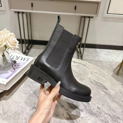 Replica MIU MIU Boots For Women #1267224 $108.00 USD for Wholesale