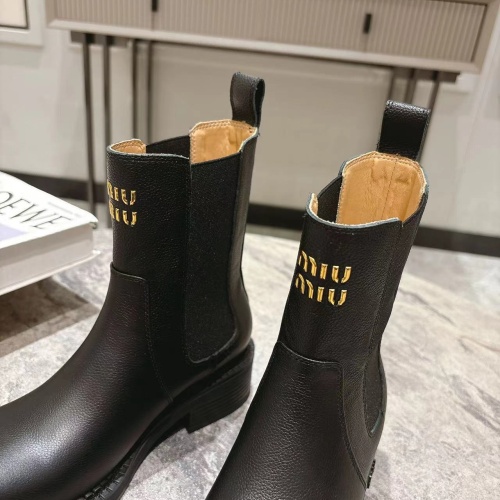 Replica MIU MIU Boots For Women #1267224 $108.00 USD for Wholesale