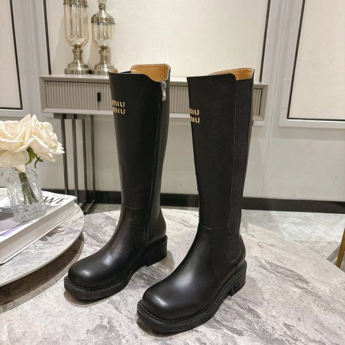 Wholesale MIU MIU Boots For Women #1267226 $145.00 USD, Wholesale Quality Replica MIU MIU Boots