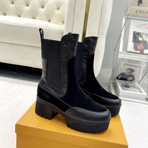 Replica Louis Vuitton Boots For Women #1267227 $112.00 USD for Wholesale