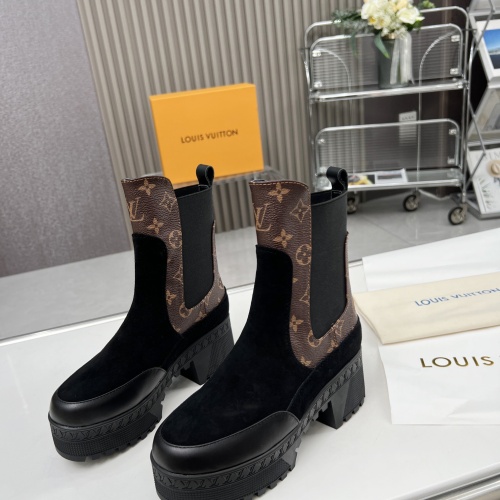 Wholesale Louis Vuitton Boots For Women #1267228 $112.00 USD, Wholesale Quality Replica Louis Vuitton Boots