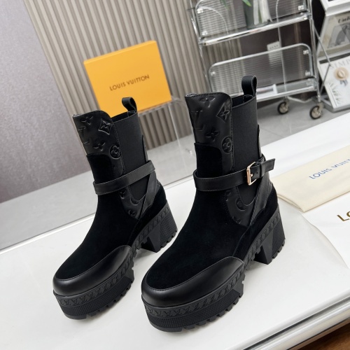 Wholesale Louis Vuitton Boots For Women #1267229 $112.00 USD, Wholesale Quality Replica Louis Vuitton Boots