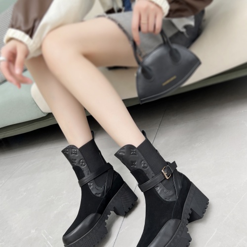 Replica Louis Vuitton Boots For Women #1267229 $112.00 USD for Wholesale