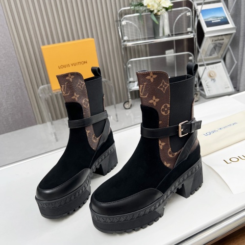 Wholesale Louis Vuitton Boots For Women #1267230 $112.00 USD, Wholesale Quality Replica Louis Vuitton Boots