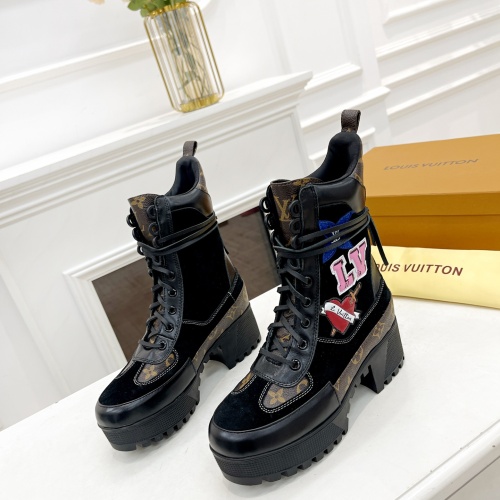 Wholesale Louis Vuitton Boots For Women #1267231 $98.00 USD, Wholesale Quality Replica Louis Vuitton Boots