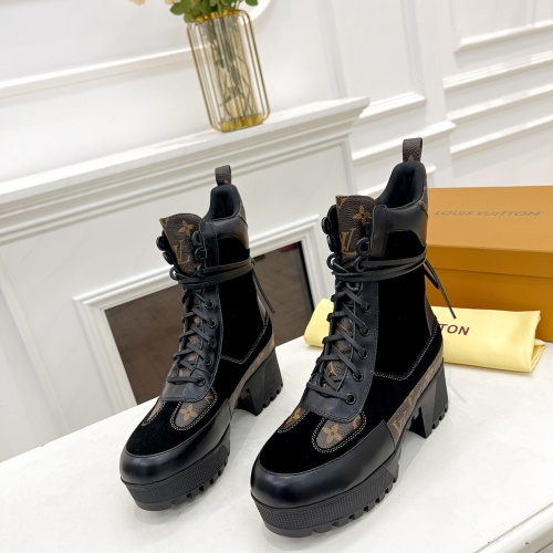 Wholesale Louis Vuitton Boots For Women #1267232 $98.00 USD, Wholesale Quality Replica Louis Vuitton Boots