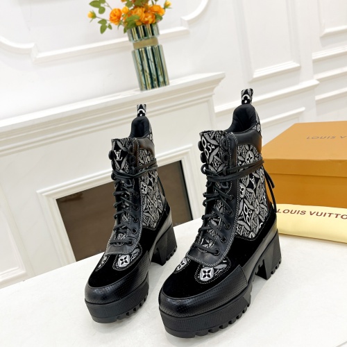 Wholesale Louis Vuitton Boots For Women #1267233 $98.00 USD, Wholesale Quality Replica Louis Vuitton Boots