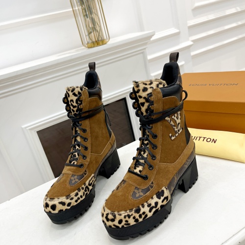 Wholesale Louis Vuitton Boots For Women #1267236 $98.00 USD, Wholesale Quality Replica Louis Vuitton Boots