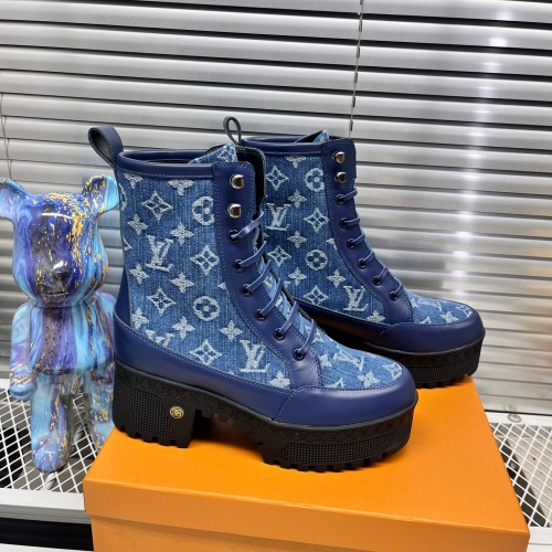 Wholesale Louis Vuitton Boots For Women #1267252 $105.00 USD, Wholesale Quality Replica Louis Vuitton Boots