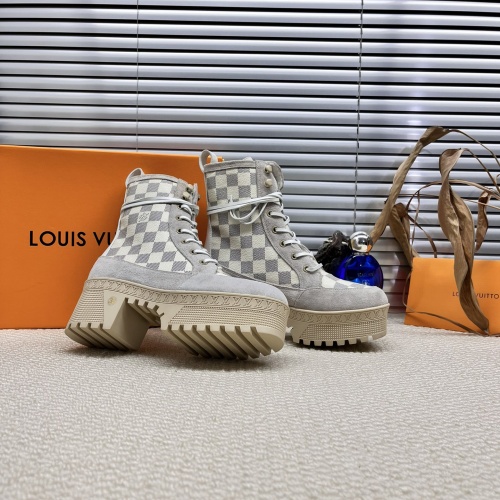 Wholesale Louis Vuitton Boots For Women #1267254 $105.00 USD, Wholesale Quality Replica Louis Vuitton Boots