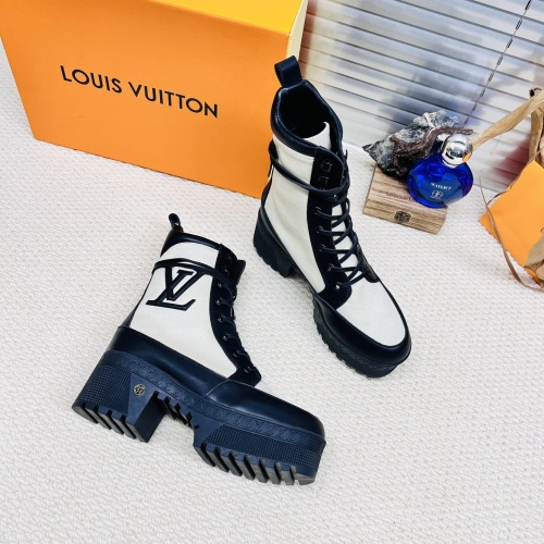 Replica Louis Vuitton Boots For Women #1267258 $105.00 USD for Wholesale