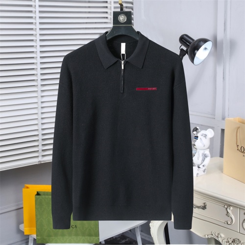 Wholesale Prada Sweater Long Sleeved For Men #1267453 $52.00 USD, Wholesale Quality Replica Prada Sweater