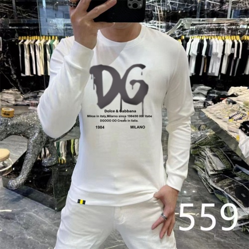 Wholesale Dolce &amp; Gabbana D&amp;G Hoodies Long Sleeved For Men #1267502 $48.00 USD, Wholesale Quality Replica Dolce &amp; Gabbana D&amp;G Hoodies