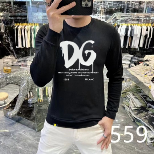 Wholesale Dolce &amp; Gabbana D&amp;G Hoodies Long Sleeved For Men #1267503 $48.00 USD, Wholesale Quality Replica Dolce &amp; Gabbana D&amp;G Hoodies