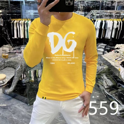 Wholesale Dolce &amp; Gabbana D&amp;G Hoodies Long Sleeved For Men #1267506 $48.00 USD, Wholesale Quality Replica Dolce &amp; Gabbana D&amp;G Hoodies