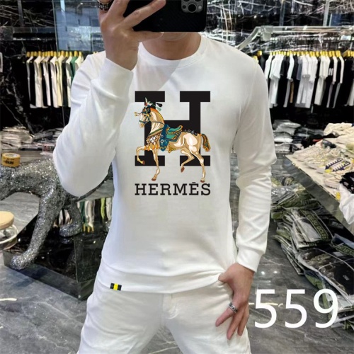 Wholesale Hermes Hoodies Long Sleeved For Men #1267508 $48.00 USD, Wholesale Quality Replica Hermes Hoodies