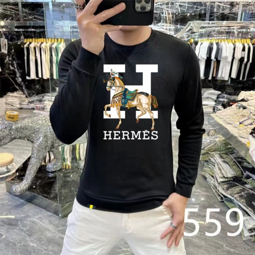 Wholesale Hermes Hoodies Long Sleeved For Men #1267509 $48.00 USD, Wholesale Quality Replica Hermes Hoodies