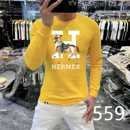 Wholesale Hermes Hoodies Long Sleeved For Men #1267512 $48.00 USD, Wholesale Quality Replica Hermes Hoodies