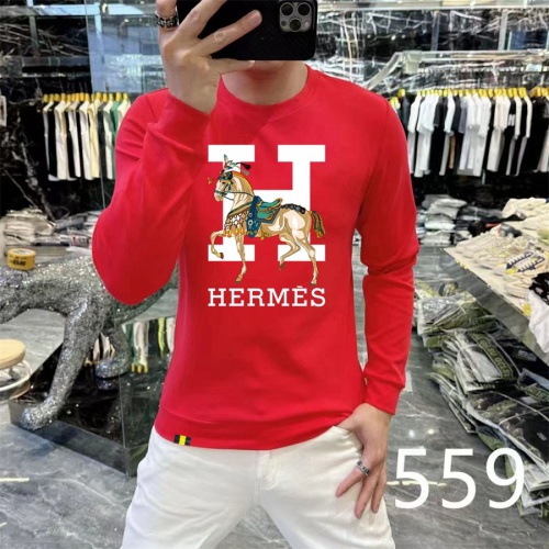 Wholesale Hermes Hoodies Long Sleeved For Men #1267513 $48.00 USD, Wholesale Quality Replica Hermes Hoodies