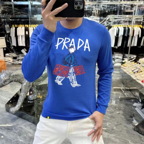 Wholesale Prada Hoodies Long Sleeved For Men #1267545 $48.00 USD, Wholesale Quality Replica Prada Hoodies