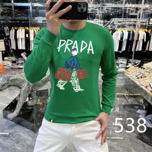 Wholesale Prada Hoodies Long Sleeved For Men #1267546 $48.00 USD, Wholesale Quality Replica Prada Hoodies