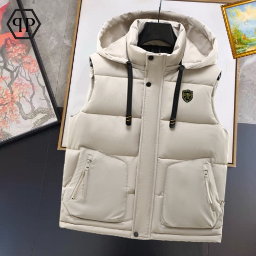 Wholesale Philipp Plein PP Down Jackets Sleeveless For Men #1267690 $56.00 USD, Wholesale Quality Replica Philipp Plein PP Down Jackets