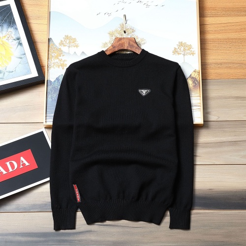 Wholesale Prada Sweater Long Sleeved For Men #1267724 $48.00 USD, Wholesale Quality Replica Prada Sweater