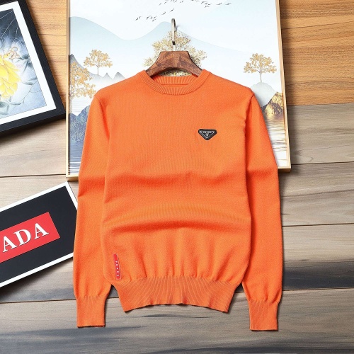 Wholesale Prada Sweater Long Sleeved For Men #1267725 $48.00 USD, Wholesale Quality Replica Prada Sweater