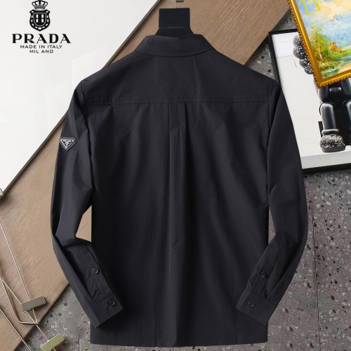 Replica Prada Shirts Long Sleeved For Men #1267768 $40.00 USD for Wholesale