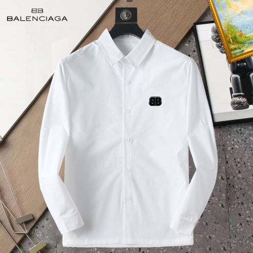 Wholesale Balenciaga Shirts Long Sleeved For Men #1267772 $40.00 USD, Wholesale Quality Replica Balenciaga Shirts