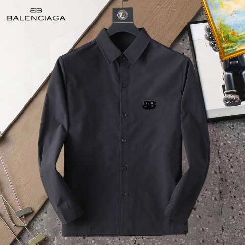 Wholesale Balenciaga Shirts Long Sleeved For Men #1267773 $40.00 USD, Wholesale Quality Replica Balenciaga Shirts