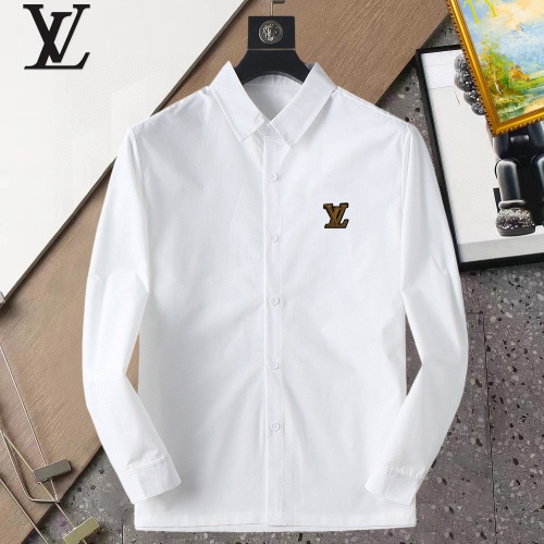 Wholesale Louis Vuitton LV Shirts Long Sleeved For Men #1267791 $40.00 USD, Wholesale Quality Replica Louis Vuitton LV Shirts