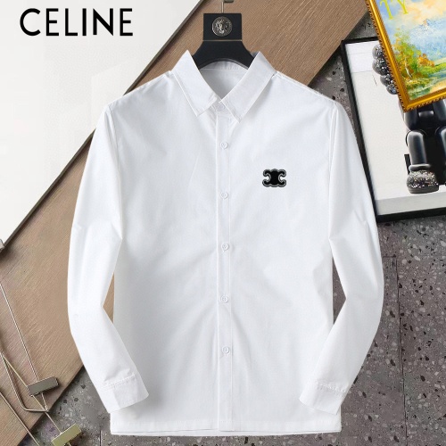 Wholesale Celine Shirts Long Sleeved For Men #1267800 $40.00 USD, Wholesale Quality Replica Celine Shirts