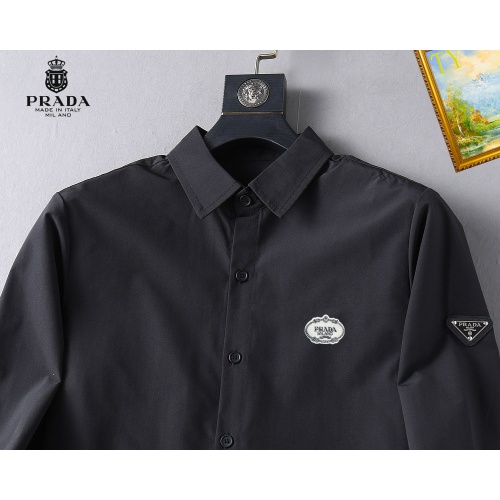 Replica Prada Shirts Long Sleeved For Men #1267803 $40.00 USD for Wholesale