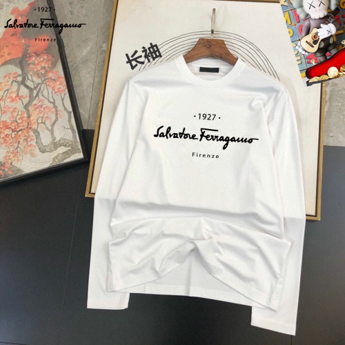 Wholesale Salvatore Ferragamo T-Shirts Long Sleeved For Unisex #1267838 $34.00 USD, Wholesale Quality Replica Salvatore Ferragamo T-Shirts