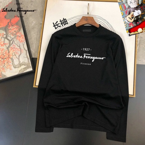 Wholesale Salvatore Ferragamo T-Shirts Long Sleeved For Unisex #1267839 $34.00 USD, Wholesale Quality Replica Salvatore Ferragamo T-Shirts