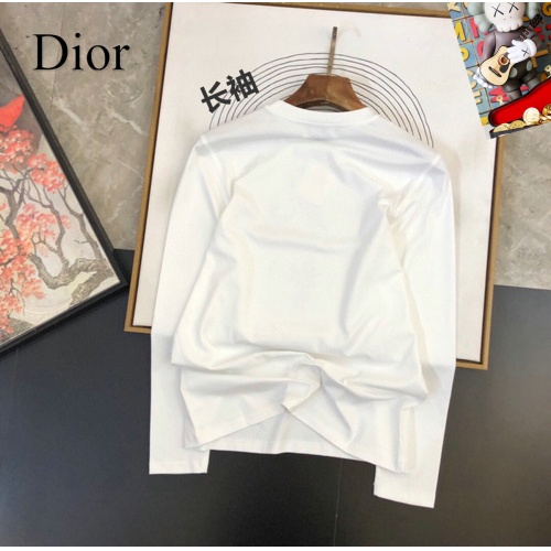 Replica Christian Dior T-Shirts Long Sleeved For Unisex #1267854 $34.00 USD for Wholesale